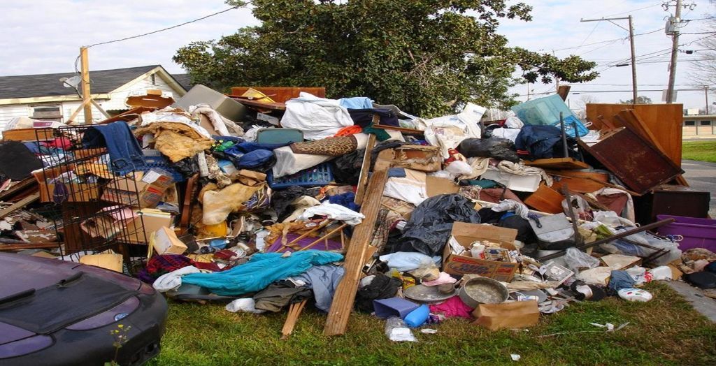 large rubbish pile